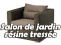 Salon de jardin en résine tressée